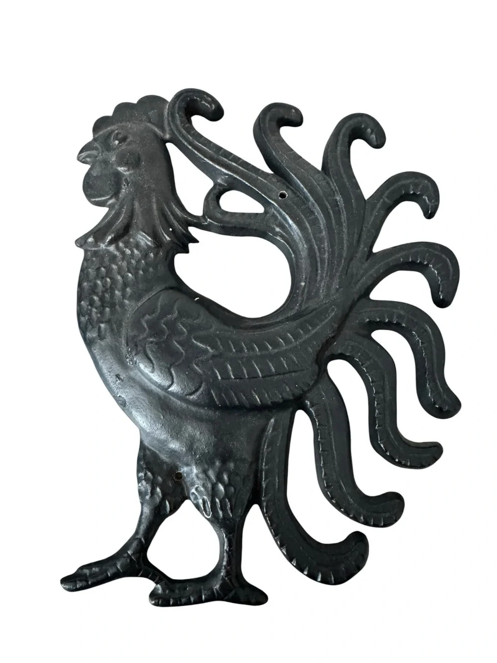 Vintage Cast Iron Roosters Chickens Set of 2‎